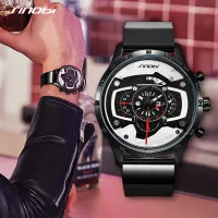 SINOBI Car Creative Style Men Watch Mens Fashion Speed Racing Sports Chronograph Watches Quartz Wristwatch Relogio Masculino 19