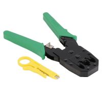 PROMOTION Okay คีมเข้าหัวสายแลน Network RJ45 CAT5 RJ11 RJ12 LAN Cable Wire Crimper Crimp Plier Strip Tool Green (Intl#278 สุดคุ้ม คีม คีม ปาก แหลม คีม ตัด ลวด คีม ตัด