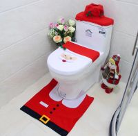 【LZ】▩✸  New Cute Christmas Toilet Seat Covers Creative Santa Claus Bathroom Mat Xmas Supplies for Home New Year Navidad Gift Decoration