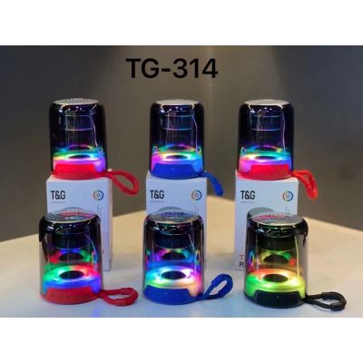 Led Light Plug Card TG-314 ลำโพงบลูทูธแบบพกพา Creative Mini Series Fm สเตอริโอขนาดเล็ก Bluetooth ไร้สาย ไฟสวยงามมาก สีสัน LED หมุน โคมไฟบลูทูธ