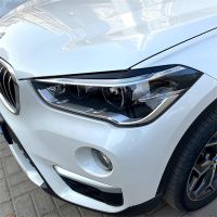 【CC】 2pcs Car Evil Headlight Eyebrows Eyelid Sticker Trim X1 F48 18i 18d 20i 20d 25i 25d 25e x-Drive 2015-2022