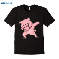 [S-5XL] Dabbing Pig | เสื้อยืด พิมพ์ลายสัตว์ แบบเข้ารูป สําหรับผู้ชาย  4KJJ