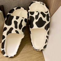 Summer Cute Milk Cow Cloud Slippers Women Thick Bottom Beach Slides Sandals Platform Flip Flops 2022 Home Bathroom Slides Shoes