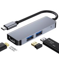 USB C to HDMI Adapter 4K 3 in 1 Type-C to HDMI / USB 3.0 Port Converter