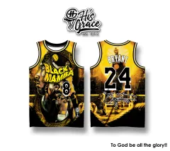 ✵▥NBA Lakers Black Mamba Kobe Bryant Full Sublimation Basketball Jersey  (TOP ONLY)