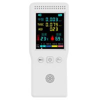 9 in 1 Temperature Humidity Co2 Meters Air Quality Detector PM2.5 PM10 HCHO TVOC CO2 with Backlight LCD Color Display