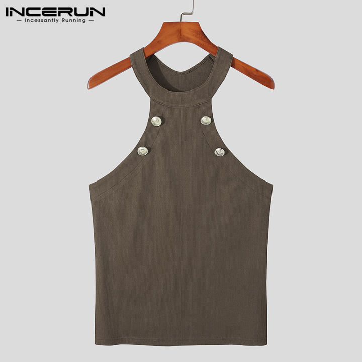 เสื้อถักเสื้อแขนกุดสำหรับบุรุษจากร้าน-incerun-เสื้อกล้ามเสื้อเสื้อปาร์ตี้เสื้อ-ลดล้างสต๊อก