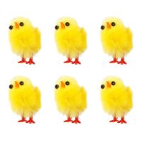 Easter Chicks Mini Chick Plush Toys Little Chicken Toy Bonnet Favors Furry Realistic Egg Figurines Baby Decoration Fluffy Sponges Applicators