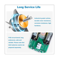 Turbine Flow Meter Waterproof Digital Fuel Flowmeter 2.37-26.41GPM for Water DieselFuel MethanolKerosene Oil (1In NPT)