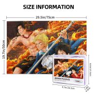 One Piece 1000 Pieces Wooden Puzzle Jigsaw Adult Childrens Educational Puzzles Exquisite Gift Box Packaging