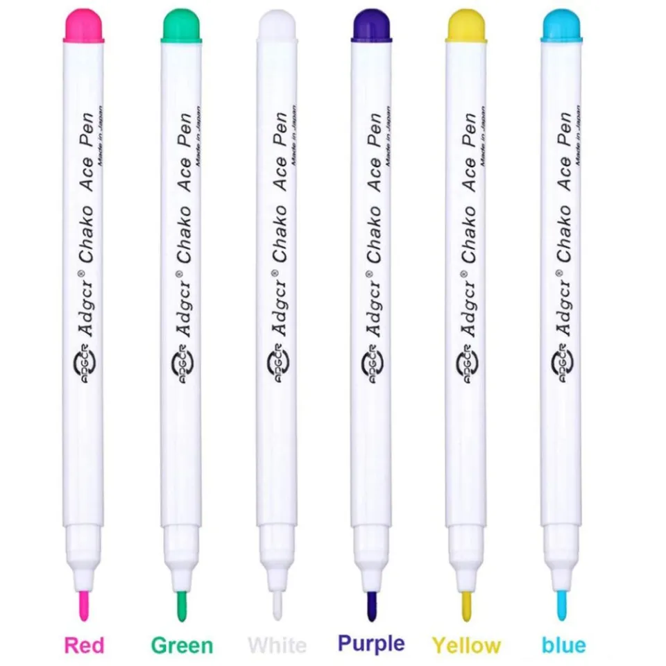 BURNNELL Useful Thin 6 Color Optional for Tailor Fabric Mark DIY Ink  Disappearing Sewing Marker Dressmaker Tools Erasable Pen Water Soluble Pen