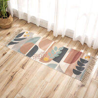 Cotton Linen Tassel Carpet Long Nordic Non Slip Bath Foot Pad Welcome Door Bedside Hallway Area Rug