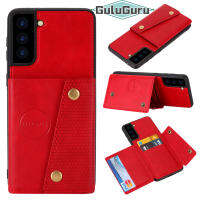 สำหรับ Samsung Galaxy S22 + S22อัลตร้าพลัสเคสหนังฝาครอบฝาหลังกระเป๋าเงินแบบฝาพับเปิดปิดหลายตัวสามารถใช้งานร่วมกับที่ยึดในรถยนต์แบบแม่เหล็กที่ใส่ช่องใส่การ์ดความจำเครดิตได้