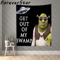 【CW】♛  GET OUT MY SWAMP Tapestry Wall Hanging Bedroom Room Tapestries the Fabric Textile Garden