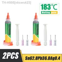 卍☫ 2PCS 138/183℃ SMD Welding Paste Smd Solder Paste Flux Low Temperature Lead-free Syringe Soldering Led Sn42Bi58