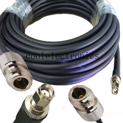 LMR400 RP-SMA Male to N Female Jack Connector RF Coax Pigtail Antenna Cable LMR-400 Ham Radio 50cm 1/2/3/5/10/15/20/30m