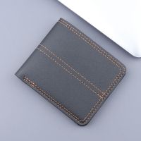 Short Mens Wallet Mens Card Holder Soft Leather Small Wallet Card Holder Mens Card Holder Wallet Mini Short Clip Wallet Mens 【OCT】