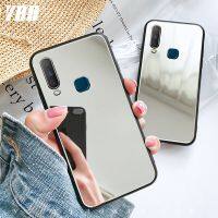 YBD เคสโทรศัพท์กระจกสำหรับ Vivo Y11 2019 Y12 Y12i Y15 Y17 Y19หรูหราชุบกันกระแทกน่ารักสาวเคสใส่โทรศัพท์