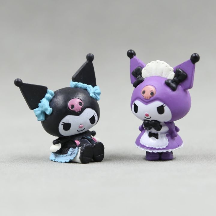 my-melody-sanrio-figure-kawaii-melody-kuromi-action-figures-collection-anime-figure-cartoon-model-mini-suite-gifts-for-children