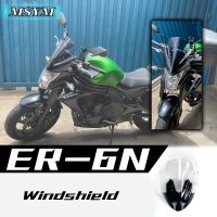 แผ่นบังลมสำหรับรถจักรยานยนต์สำหรับ Kawasaki ER6N ER-6N 2012 2013 2014 2015 2016กระจกบังลม