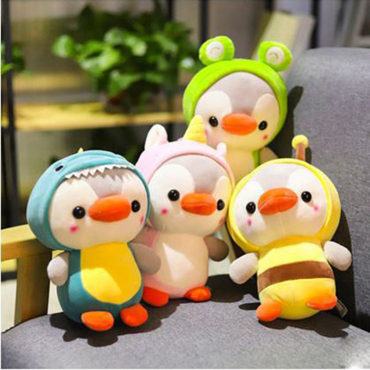 xuechuangying-kids-toys-cute-animal-doll-keychain-penguin-cosplay-dinosaur-small-stuffed-toy-penguin-cosplay-bee-penguin-plush-toy-penguin-cosplay-fro