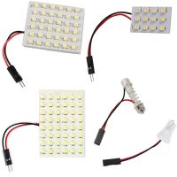 12 36 48 LED แผง Super White รถอ่านแผนที่โคมไฟ1210 Smd Auto Dome ภายในหลอดไฟหลังคาพร้อม T10อะแดปเตอร์ Festoon ฐาน