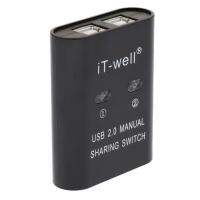 [HOT HAIXWLXKWW 589] USB 2.0 Sharing KVM Selector 2 Port HUB สำหรับเครื่องพิมพ์สแกนเนอร์