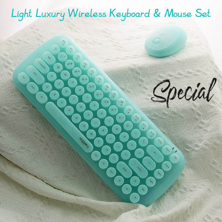 FANTASY E LIFE MOFII CANDY Emerald Green Light Luxury Wireless Keyboard
