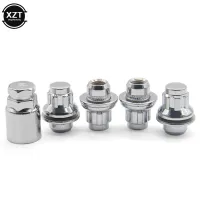 1 Set Car Chrome Anti-theft Wheel Screw Bolt Lock Nut Key Adapter for Mitsubishi Pajero Sport Outlander Lancer Galant ASX fd027