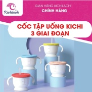 Ca Cốc tập uống, tập hút 3 giai đoạn Kichilachi tiện lợi cho bé có vạch