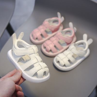 Baby Girls Genuine Leather Sandals Boys Summer Shoes Infant Toddler Shoes Non-slip Soft-soled Kids Children Casual Beach Sandals