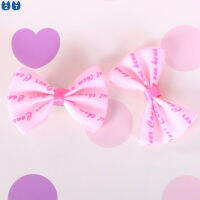 『27s』Lovely Dog Hair Clips Striped Puppy Bowknot Hairpin Grooming Hair Accessories Charms GiftsCat Accessoires