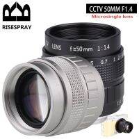 ใหม่ Riespray การติดตั้งเลนส์ APS-C 50มม. F/1.4เลนส์ CCTV C การติดตั้ง2/3ฟังก์ชั่นเลนส์ CCTV อนุญาตให้คาสิโนใช้ EOS-M NEX N1 M4/3 FX