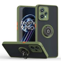 Ring Magnet Matte Case For Realme 9 Pro 8 Pro Plus 8i 9i C30 C33 C35 C21 C31 C21Y 5G Narzo 50A 50i Prime Shockproof Cover Funda