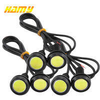 6 PCS รถ DRL หลอดไฟ LED COB 18 มม.23 มม.Eagle Eye สัญญาณจัดแต่งทรงผมหมอกไฟวิ่งกลางวันไฟสำรองย้อนกลับ Balanced ไฟหน้า-gcbfxbfgfznfxnn