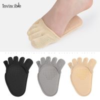 Personalized Women High Heel Front Foot Open Toe Socks/ Invisible Elastic Cotton Half Palm Five Fingers Socks