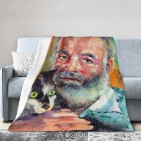 Ready Stock Ernest Hemingway Portrait Suzann Sines Blanket Bedspread On The Bed Outdoor Soft Bed Blanket On The Bed