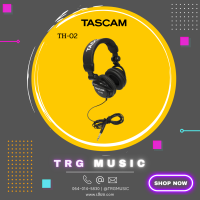 ส่งฟรีทั่วประเทศ TASCAM TH-02  หูฟังมอนิเตอร์ ตอบสนองย่านความถี่ 18HZ-22KHZ (สินค้าใหม่แกะกล่อง รับประกันศูนย์ไทย)