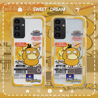 ปลอก เคส Samsung Galaxy A05 A05s M34 M54 S23 FE 5G เคสโทรศัพท์ ออกแบบใหม่ร้อนเยาวชนการ์ตูน Pokemon Psyduck โปร่งใสซิลิโคน Ultrathin โทรศัพท์มือถือปกอ่อน Case 2023