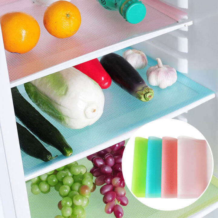 Refrigerator Mats Shelf Liners for Glass Shelves Fridge Liners Washable