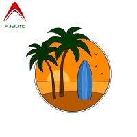 Aliauto Creative Car Sticker Surf Sticker Palm Trees Funny Waterproof Cover Scratch Sun Creen Accessories PVC Decal 12cm*12cm Bumper Stickers Decals