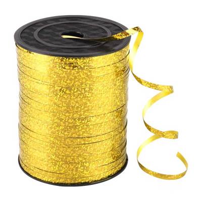 250/500Yards Gold Laser Ribbon Tape Aluminum Foil Balloon Birthday Party Home Decoration Gift Packing Accessories Adhesives Tape