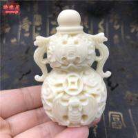 ✒ งาช้างผลไม้ Fulu Gourd Play Handle Bat Gourd Creative Handicraft Car Decoration Keep Safe Gifts