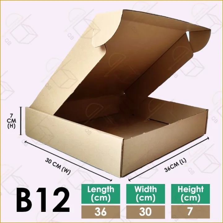 Paper box 36 X 30 X 7 CM Kotak Bungkusan Packaging Box Carton Box ...