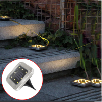 8 LEDs Solar Garden Lights Square Solar Ground Light Outdoor Garden Path Floor Buried Lighting Garden Decking Yard Lawn Lamps