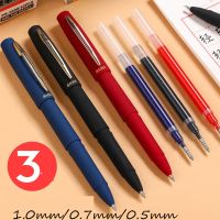 【living stationery】 12ชิ้นปากกาปากกาหมึกเจล0.7 1.0มม. ความจุขนาดใหญ่ฝึกตัวอักษรลายเซ็นปากกาเครื่องเขียนสำหรับนักเรียน