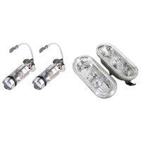 2023 □❦2ชิ้น H3 100W 2323ไฟตัดหมอก DRL Lampu Sein Samping สำหรับที่นั่ง2000-2006