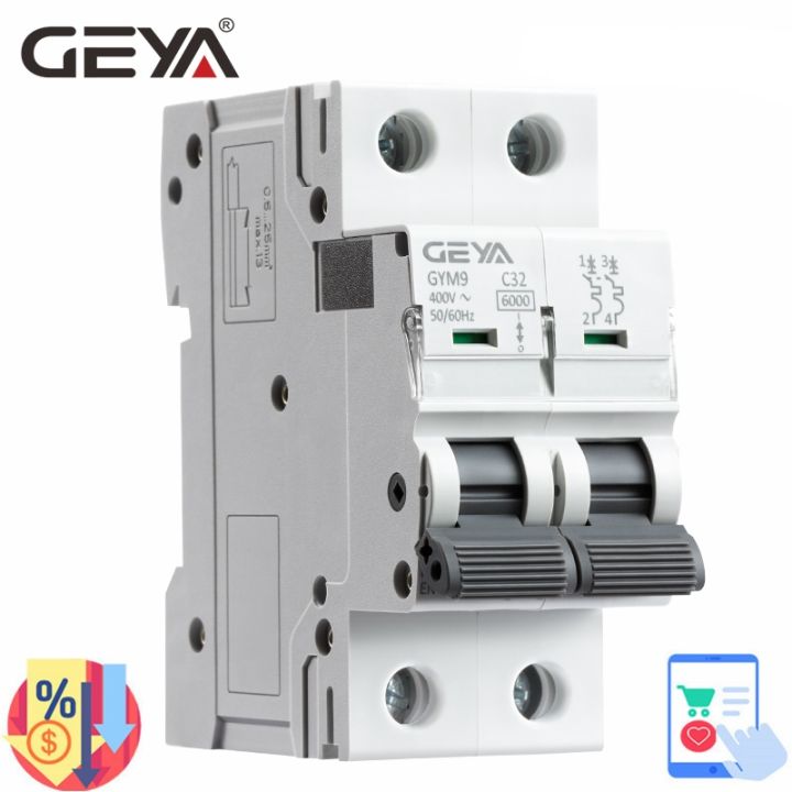 yf-geya-gym9-2p-6ka-breaking-capacity-mcb-din-rail-circuit-6a-63a-type-factory-manufacturer