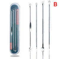 4Pcs Beauty Pimple Blemish Comedone Acne Needle Extractor Remover Tools