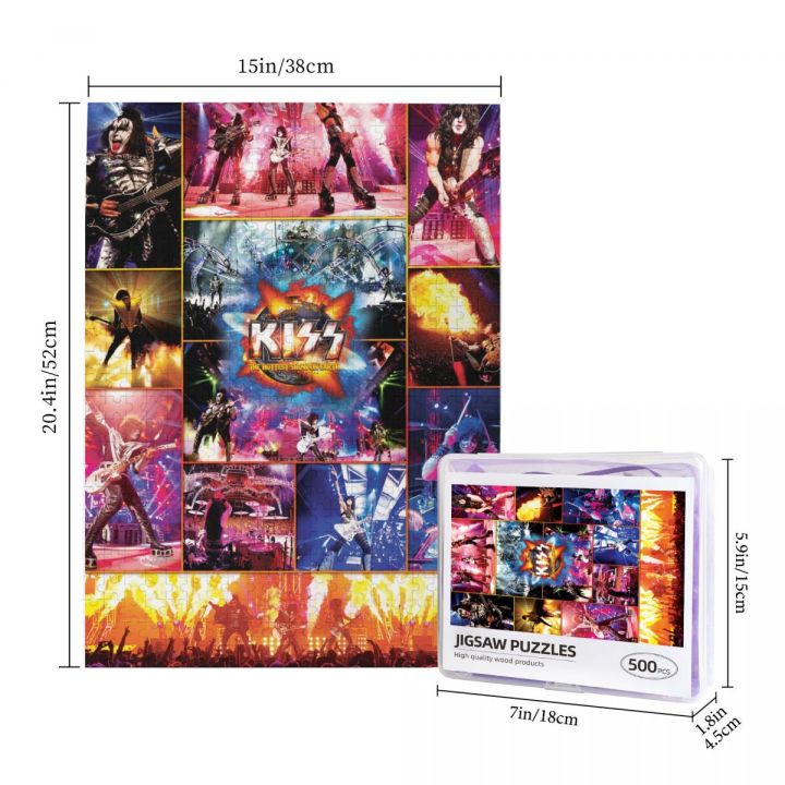 kiss-the-hottest-show-on-earth-wooden-jigsaw-puzzle-500-pieces-educational-toy-painting-art-decor-decompression-toys-500pcs